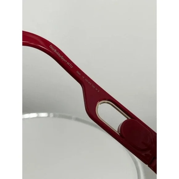 DIOR BOBBYSPORT M1U 35A0 RED GREY SUNGLASSES NWT $750 Unisex - Picture 9 of 12